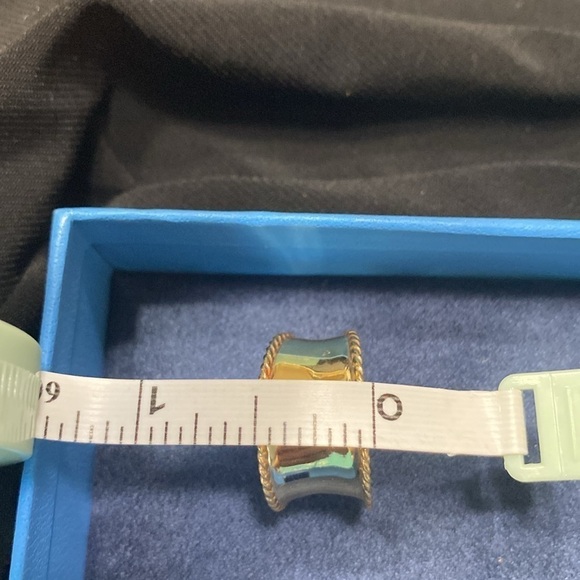 JTV vintage 18K over sterling silver polished rope design hoop earrings - Picture 7 of 8